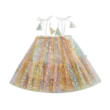 MERSARIPHY Infant Girls Sleeveless A-Line Dress Tie-Up Spaghetti Strap Stars Print Princess Dress
MERSARIPHY Infant Girls Sleeveless A-Line Dress Tie-Up Spaghetti Strap Stars Print Princess Dress