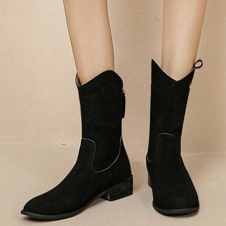 ZMHEGW Women Boots Winter Mid Low Heel Round Toe Solid Color Back Zipper Short Plush Warm Comtable Casual Shoes
ZMHEGW Women Boots Winter Mid Low Heel Round Toe Solid Color Back Zipper Short Plush Warm Comtable Casual Shoes