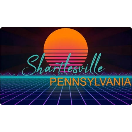 Shartlesville Pennsylvania 4 X 2.25-Inch Fridge Magnet Retro Neon Design 
Shartlesville Pennsylvania 4 X 2.25-Inch Fridge Magnet Retro Neon Design