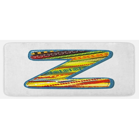 Letter Z Kitchen Mat Z Letter Celebration First Name of Birthday Girls Boys with Ornament Forms Plush Decorative Kitchen Mat with Non Slip Backing 47 X 19 Multicolor by Ambesonne
Letter Z Kitchen Mat Z Letter Celebration First Name of Birthday Girls Boys with Ornament Forms Plush Decorative Kitchen Mat with Non Slip Backing 47 X 19 Multicolor by Ambesonne