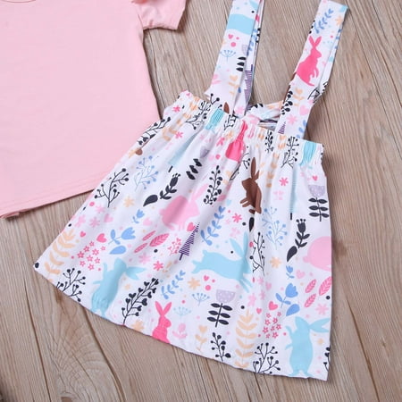 nsendm Infant Baby Girl s Clothes Solid Color Short Sleeve O Neck Ruffled Tops+Rabbit Print Suspender Skirts Preschool Dress Dress Pink 80
nsendm Infant Baby Girl s Clothes Solid Color Short Sleeve O Neck Ruffled Tops+Rabbit Print Suspender Skirts Preschool Dress Dress Pink 80