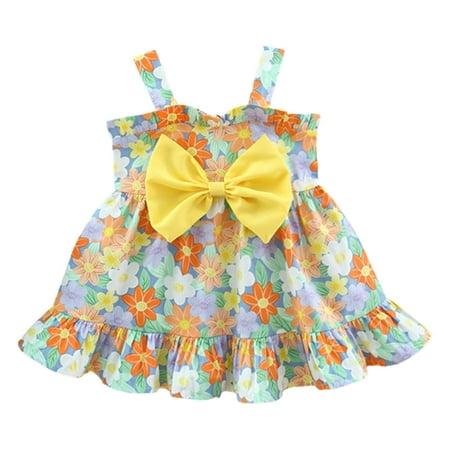 Toddler Girls Dress Sleeveless Floral Printed Princess Baby Cute Cartoon Soft Spring Summer Casual Gifts To Child Kids Clothes
Toddler Girls Dress Sleeveless Floral Printed Princess Baby Cute Cartoon Soft Spring Summer Casual Gifts To Child Kids Clothes