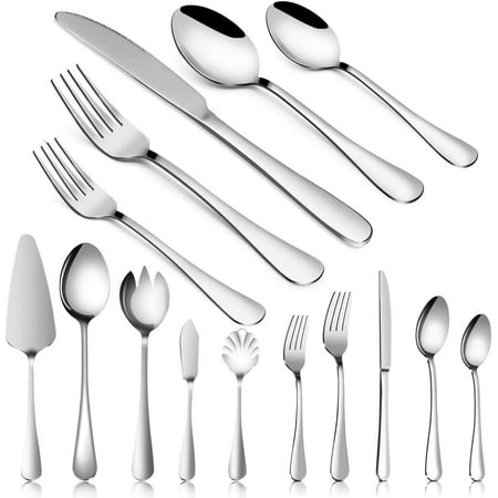 Silverware Set 25 Piece Silverware Flatware Cutlery Set Stainless Steel Forks Spoons Knives Set Utensils Service for 4
Silverware Set 25 Piece Silverware Flatware Cutlery Set Stainless Steel Forks Spoons Knives Set Utensils Service for 4