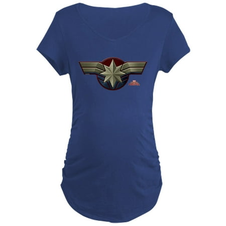 CafePress - Captain Marvel Maternity T Shirt - Maternity Dark T-Shirt