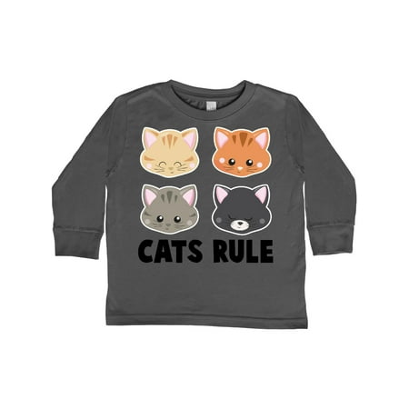 Inktastic Cats Rule with Cat Heads Gift Toddler Boy or Toddler Girl Long Sleeve T-Shirt
Inktastic Cats Rule with Cat Heads Gift Toddler Boy or Toddler Girl Long Sleeve T-Shirt