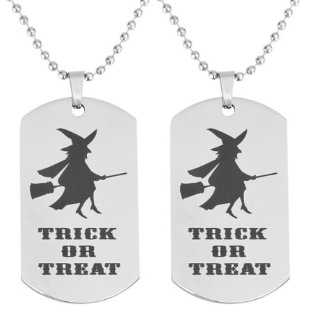 NUOLUX 2pcs Stainless Steel Halloween Trick or Treat Witch Pendant Hanging Ornament Halloween Jewelries Halloween Decorations for Women Female Friends (Silver)
NUOLUX 2pcs Stainless Steel Halloween Trick or Treat Witch Pendant Hanging Ornament Halloween Jewelries Halloween Decorations for Women Female Friends (Silver)