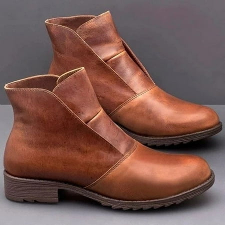 Women s Round Head Casual Leather Stitching Solid Color Sleeve Thick High Heel Shoes
Women s Round Head Casual Leather Stitching Solid Color Sleeve Thick High Heel Shoes