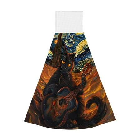 Jgfou Starry Night Cat Guitarist A Print Coral Fleece Microfiber Hanging Hand Towel Soft Premium Dishcloths Multi-Purpose Dust and Stain Removal Cleaning Supplies
Jgfou Starry Night Cat Guitarist A Print Coral Fleece Microfiber Hanging Hand Towel Soft Premium Dishcloths Multi-Purpose Dust and Stain Removal Cleaning Supplies
