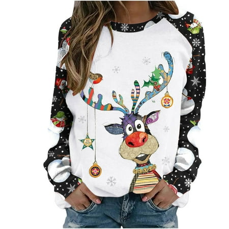 Christmas Shirts Long Sleeve Sweatshirts Plus Size Pajamas Sweatshirts Women Women s Fashion Crewneck Long Sleeve Pullover Top Tshirts Funny Shirts Vacation Womens Fall Fashion 2022
Christmas Shirts Long Sleeve Sweatshirts Plus Size Pajamas Sweatshirts Women Women s Fashion Crewneck Long Sleeve Pullover Top Tshirts Funny Shirts Vacation Womens Fall Fashion 2022