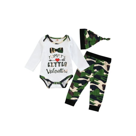 Seyurigaoka Baby Boys Fashion Three Piece Set Newborn Boy Valentine Day Lettering Romper Pants
Seyurigaoka Baby Boys Fashion Three Piece Set Newborn Boy Valentine Day Lettering Romper Pants