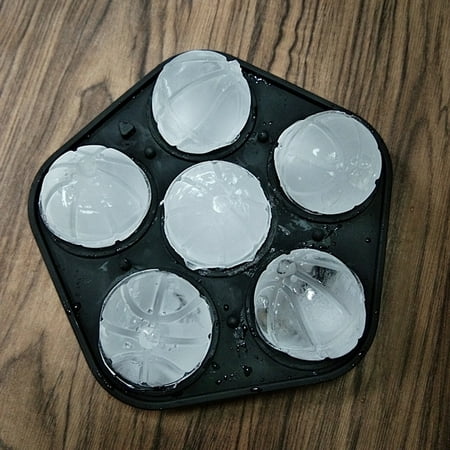 Yesbay Ice Cube Tray Mold Basketball Shape Leak-proof Silicone 6 Cavity Delicious Drink Ice Tray Mold for Kitchen
Yesbay Ice Cube Tray Mold Basketball Shape Leak-proof Silicone 6 Cavity Delicious Drink Ice Tray Mold for Kitchen