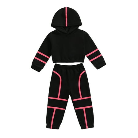 Canrulo 2Pcs Autumn Kids Girls Casual Clothes Patchwork Hooded Pullover Tops Elastic Waist Pants Set Black 12-18 Months
Canrulo 2Pcs Autumn Kids Girls Casual Clothes Patchwork Hooded Pullover Tops Elastic Waist Pants Set Black 12-18 Months