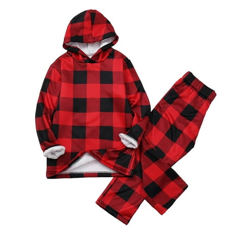 Christmas Parent-Child Outfit Winter Fall Family Clothes Classic Plaid Plush Merry Pajamas Velvet Hooded Sweatshirt Trousers Sets Tops Pants Sets Pajama Sets
Christmas Parent-Child Outfit Winter Fall Family Clothes Classic Plaid Plush Merry Pajamas Velvet Hooded Sweatshirt Trousers Sets Tops Pants Sets Pajama Sets