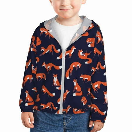 Sun Hoodie for Kids Foxes In Different Poses Long Sleeve Swim Fishing Shirts Sun Protection Zip Up Jacket Clothing Athletic Hoodie
Sun Hoodie for Kids Foxes In Different Poses Long Sleeve Swim Fishing Shirts Sun Protection Zip Up Jacket Clothing Athletic Hoodie