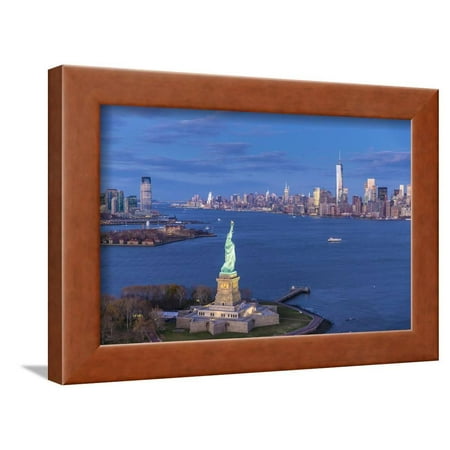 Statue of Liberty Jersey City and Lower Manhattan, New York City, New York, USA Framed Print Wall Art By Jon Arnold