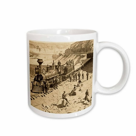 3dRose Scenes from the Union Pacific Railroad Ceramic Mug 15-ounce