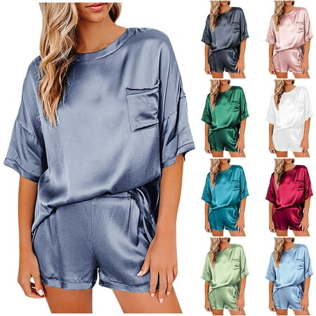 Pajamas For Women Plus Size Women s Fashion Two Piece Silk Solid Sleepwear Nightwea Soft Casual Pajamas Sets Lingerie for Women Clearance
Pajamas For Women Plus Size Women s Fashion Two Piece Silk Solid Sleepwear Nightwea Soft Casual Pajamas Sets Lingerie for Women Clearance