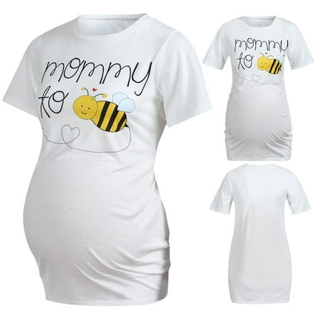 Tejiojio Maternity/Labor/Nursing Clothing Clearance Women Maternity Short Sleeve Cartoon Honeybee Tops T-shirt Pregnancy Clothes
Tejiojio Maternity/Labor/Nursing Clothing Clearance Women Maternity Short Sleeve Cartoon Honeybee Tops T-shirt Pregnancy Clothes
