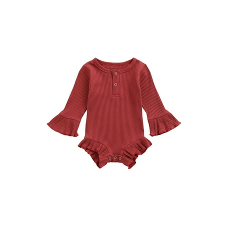 wsevypo Unisex Baby Boy Girl Long Sleeve Ruffle Romper Bodysuit Jumpsuit Tops Summer Spring Clothes
wsevypo Unisex Baby Boy Girl Long Sleeve Ruffle Romper Bodysuit Jumpsuit Tops Summer Spring Clothes