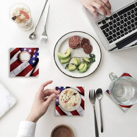 KXMDXA American Flag Baseball Set of 4 Coaster for Drinks Absorbent Ceramic Stone Coasters Cup Mat with Cork Base for Home Kitchen Room Coffee Table Bar Decor
KXMDXA American Flag Baseball Set of 4 Coaster for Drinks Absorbent Ceramic Stone Coasters Cup Mat with Cork Base for Home Kitchen Room Coffee Table Bar Decor
