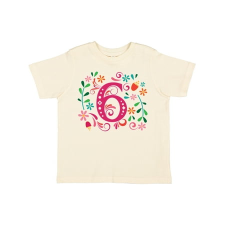 Inktastic 6th Birthday Flowered 6 Year Old Girl Gift Toddler Toddler Girl T-Shirt
Inktastic 6th Birthday Flowered 6 Year Old Girl Gift Toddler Toddler Girl T-Shirt