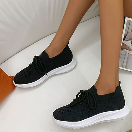 Cathalem Ladies Fashion Solid Color Breathable Mesh Lightweight Lace Up Thick Doled Casual Sports Shoes Sneaker Women 8 Black 7
Cathalem Ladies Fashion Solid Color Breathable Mesh Lightweight Lace Up Thick Doled Casual Sports Shoes Sneaker Women 8 Black 7