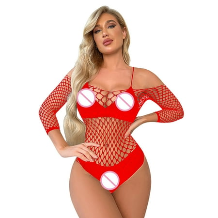 Cathalem Corset Lingerie for Women Fishnet Women Lingerie Long Sleeves Bodysuit Mesh Teddy Corset Lingerie for Women Underwear Red One Size
Cathalem Corset Lingerie for Women Fishnet Women Lingerie Long Sleeves Bodysuit Mesh Teddy Corset Lingerie for Women Underwear Red One Size