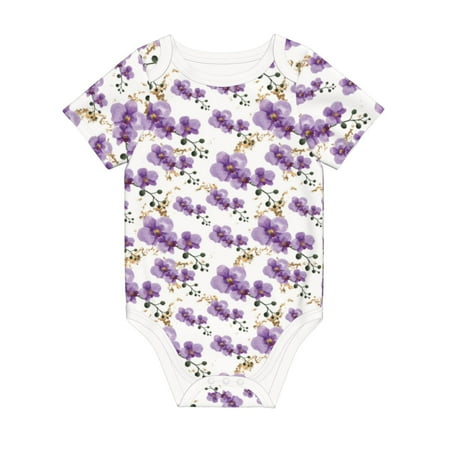 Coaee Orchids Flowers for Soft Cotton Baby Short-Sleeve Bodysuit Baby Girls Boys Bodysuit Romper
Coaee Orchids Flowers for Soft Cotton Baby Short-Sleeve Bodysuit Baby Girls Boys Bodysuit Romper