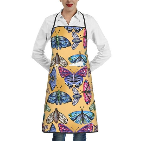 Lukts Butterfly 3 Pattern Kitchen Apron Waterdrop Resistant Apron with adjustable Aprons for Women and Men with Pockets Cooking Apron
Lukts Butterfly 3 Pattern Kitchen Apron Waterdrop Resistant Apron with adjustable Aprons for Women and Men with Pockets Cooking Apron