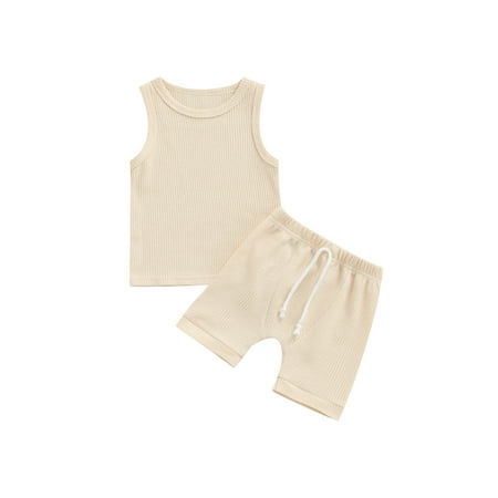 Liliz 2Pcs Baby Boys Girls Outfit Toddlers Summer Breathable Simple Style Solid Color Round Collar Sleeveless Tops + Shorts Set
Liliz 2Pcs Baby Boys Girls Outfit Toddlers Summer Breathable Simple Style Solid Color Round Collar Sleeveless Tops + Shorts Set