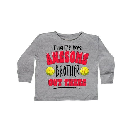 Inktastic That s My Awesome Brother Out There with Softballs Gift Toddler Boy or Toddler Girl Long Sleeve T-Shirt
Inktastic That s My Awesome Brother Out There with Softballs Gift Toddler Boy or Toddler Girl Long Sleeve T-Shirt