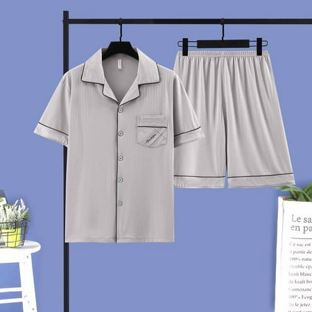 PIKADINGNIS OverSize Sleepwear Short Sleeve Spring Summer Cotton Pajamas Sets Short Pant Comfortable Male Pyjama Set Loose Leisure Outwear
PIKADINGNIS OverSize Sleepwear Short Sleeve Spring Summer Cotton Pajamas Sets Short Pant Comfortable Male Pyjama Set Loose Leisure Outwear