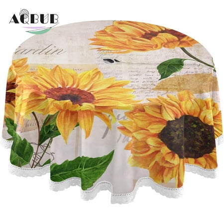 Sunflower outdoor round table cloth with zipper umbrella hole waterproof spill-proof polyester table cover kitchen terrace Garden banquet
Sunflower outdoor round table cloth with zipper umbrella hole waterproof spill-proof polyester table cover kitchen terrace Garden banquet