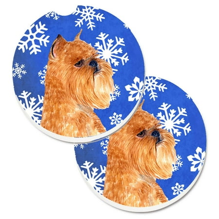 Carolines Treasures SS4632CARC Brussels Griffon Winter Snowflakes Holiday Set of 2 Cup Holder Car Coasters Large
Carolines Treasures SS4632CARC Brussels Griffon Winter Snowflakes Holiday Set of 2 Cup Holder Car Coasters Large