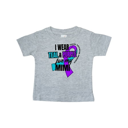 Inktastic Suicide Prevention I Wear Teal and Purple for My Mimi Gift Baby Boy or Baby Girl T-Shirt
Inktastic Suicide Prevention I Wear Teal and Purple for My Mimi Gift Baby Boy or Baby Girl T-Shirt