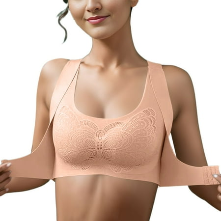 ZMHEGW Bras for Women Front Side Buckle Lace Edge without Steel Ring Movement Gathering Adjustment Yoga Sleep Large Seamless Bralettes Underwear
ZMHEGW Bras for Women Front Side Buckle Lace Edge without Steel Ring Movement Gathering Adjustment Yoga Sleep Large Seamless Bralettes Underwear