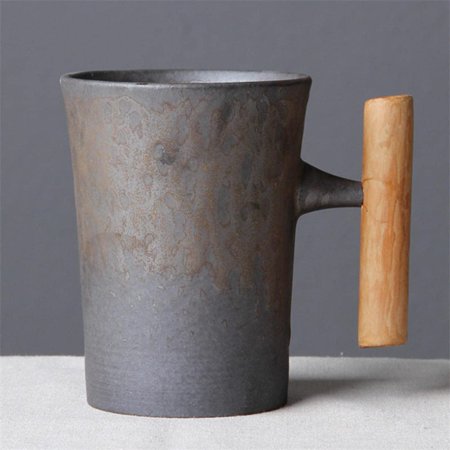 Egebert Vintage Ceramic Coffee Mug Tumbler Rust Glaze Tea Milk Beer Mug with Wood Handle Water Cup Home Office Drinkware
Egebert Vintage Ceramic Coffee Mug Tumbler Rust Glaze Tea Milk Beer Mug with Wood Handle Water Cup Home Office Drinkware