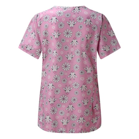 Women Scrubs Top Nurses Clothing Working Uniform Top Care Workwear Animal Printed Fashion Short Sleeve V-Neck Top
Women Scrubs Top Nurses Clothing Working Uniform Top Care Workwear Animal Printed Fashion Short Sleeve V-Neck Top