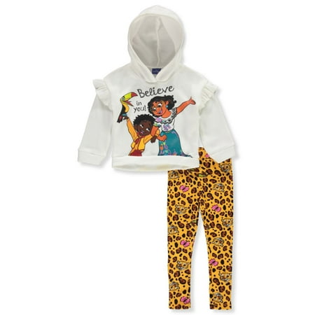 Disney Encanto Girls 2-Piece Leggings Set Outfit - white/multi 3t (Toddler)