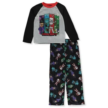 MINECRAFT Boys Big Pajama Set Mob Problems 2 8