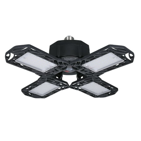 Tomshine LEDs Garage Light AC85-265V 100W Deformable Ceiling Light 4 Adjustable Blade 6000-6500k White Lighting for Garage Basement Workshop Warehouse with Holder E26/E27 Base
Tomshine LEDs Garage Light AC85-265V 100W Deformable Ceiling Light 4 Adjustable Blade 6000-6500k White Lighting for Garage Basement Workshop Warehouse with Holder E26/E27 Base