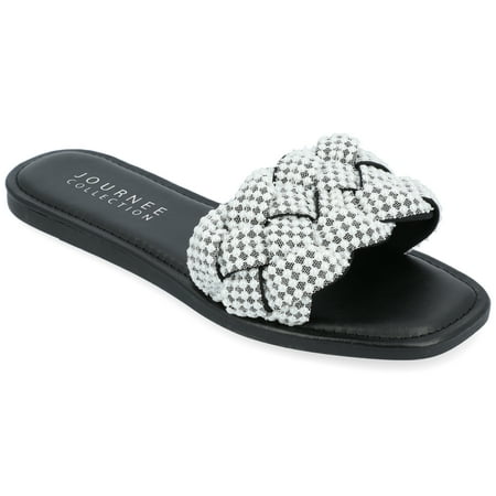 Journee Collection Womens Railley Tru Comfort Foam Slip On Slide Flat Sandals
Journee Collection Womens Railley Tru Comfort Foam Slip On Slide Flat Sandals