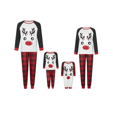 Thaisu Matching Family Pajamas Sets Christmas PJ s Long Sleeve Elk Print Top Plaid Pants Jammies Sleepwear
Thaisu Matching Family Pajamas Sets Christmas PJ s Long Sleeve Elk Print Top Plaid Pants Jammies Sleepwear