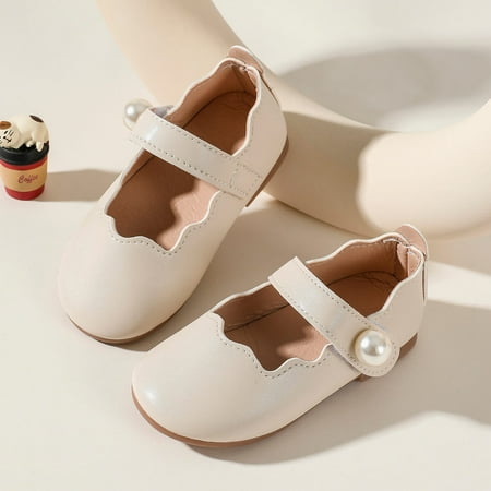 Baby Girls Cute Princess Shoes With Faux Pearl Non-slip Soft Sole Low Heel Ballet Flats With Hook And Loop Fastener For Walking
Baby Girls Cute Princess Shoes With Faux Pearl Non-slip Soft Sole Low Heel Ballet Flats With Hook And Loop Fastener For Walking