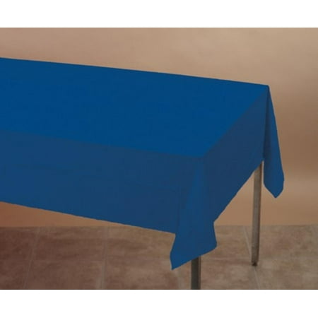 Club Pack of 12 Navy Blue Disposable Plastic Banquet Party Table Cloth Covers 108