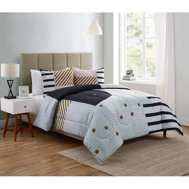 Your Zone Rizo Geometric Duvet Cover Set