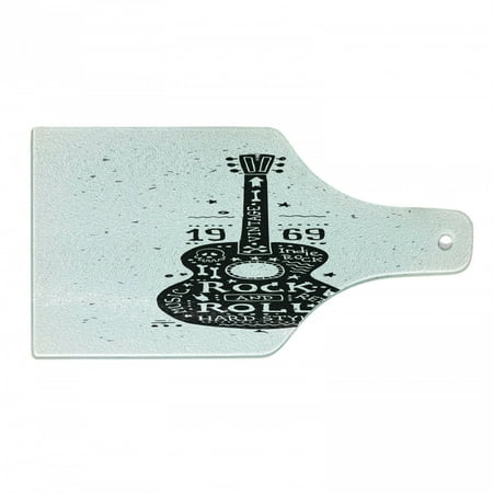 Guitar Cutting Board Hand Drawn Style Instrument with Grunge Look and Retro Design Rock and Roll Theme Decorative Tempered Glass Cutting and Serving Board in 3 Sizes by Ambesonne
Guitar Cutting Board Hand Drawn Style Instrument with Grunge Look and Retro Design Rock and Roll Theme Decorative Tempered Glass Cutting and Serving Board in 3 Sizes by Ambesonne
