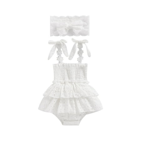 Qtinghua Newborn Baby Girl Bodysuit Sleeveless Halter Frill Romper Jumpsuit with Headband Summer Clothes
Qtinghua Newborn Baby Girl Bodysuit Sleeveless Halter Frill Romper Jumpsuit with Headband Summer Clothes