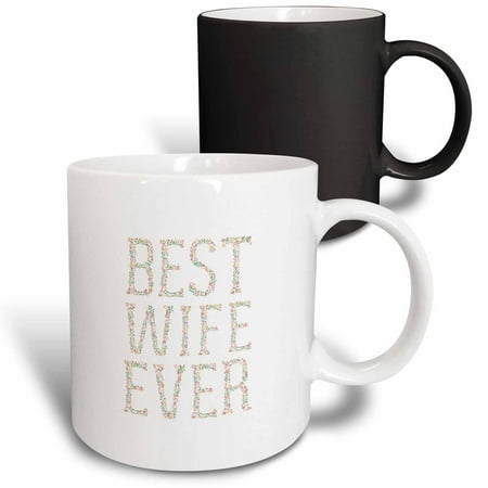 3dRose Elegant text Best Wife Ever. Flower lettering pastel colors - Magic Transforming Mug 11-ounce
3dRose Elegant text Best Wife Ever. Flower lettering pastel colors - Magic Transforming Mug 11-ounce