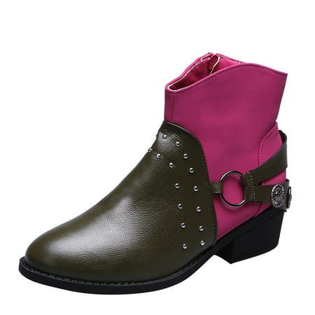 Qufokar Jelly Flip Flops for Women Women S Boots & Booties Fashion Women Color Matching Autumn Square Heels Zipper Short Booties Inner Thin Fleece Keep Warm Round Toe Shoes
Qufokar Jelly Flip Flops for Women Women S Boots & Booties Fashion Women Color Matching Autumn Square Heels Zipper Short Booties Inner Thin Fleece Keep Warm Round Toe Shoes